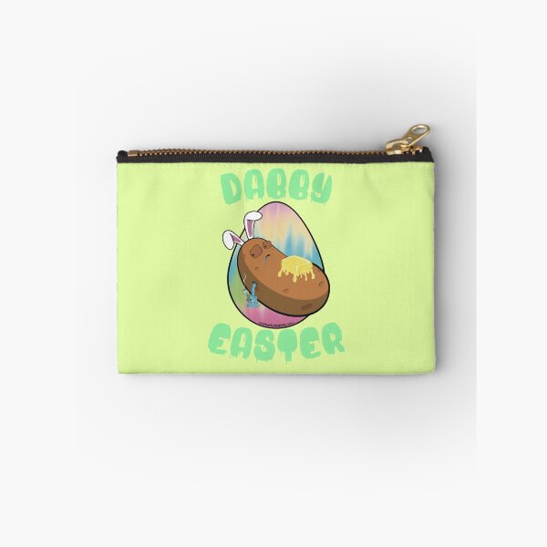 Item preview, Dabby Easter-Funny Stoner Cartoon-Baked Potato Doing Dabs from a Dab Rig-Tie Dye Easter Egg designed and sold by YomeHayin.