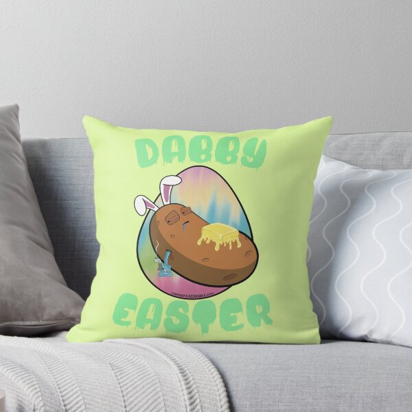 Item preview, Dabby Easter-Funny Stoner Cartoon-Baked Potato Doing Dabs from a Dab Rig-Tie Dye Easter Egg designed and sold by YomeHayin.