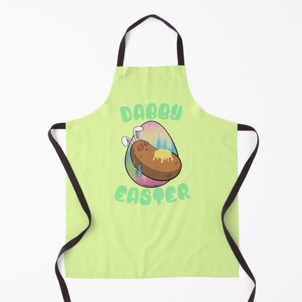 Item preview, Dabby Easter-Funny Stoner Cartoon-Baked Potato Doing Dabs from a Dab Rig-Tie Dye Easter Egg designed and sold by YomeHayin.