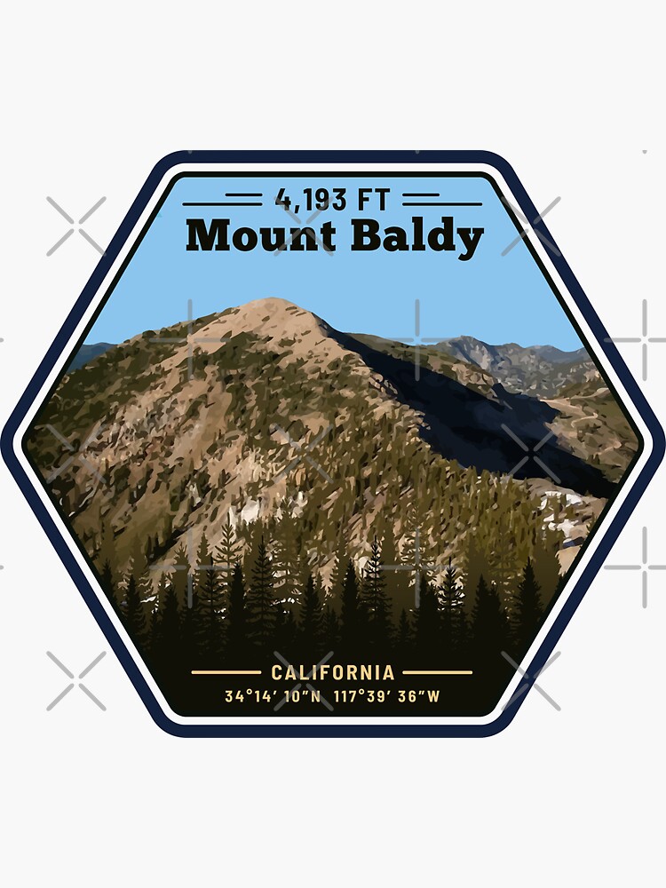 "Mount Baldy California" Sticker for Sale by Dennis02 Redbubble