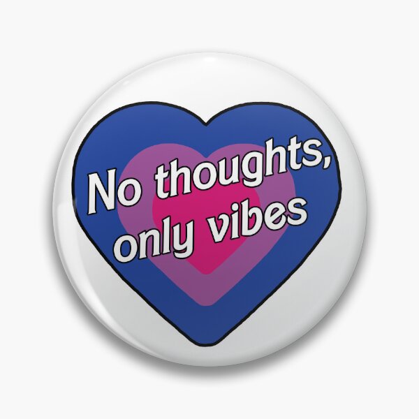 Artikelvorschau, Keine Gedanken, nur Schwingungen - Bisexual Heart Edition v2 entworfen und verkauft von FlyKiwi.