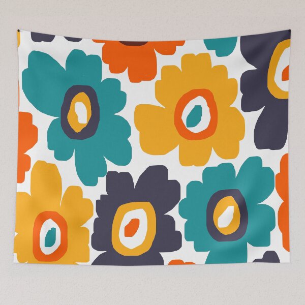 Item preview, Colorful Modern Scandinavian Floral Pattern #1 designed and sold by Deutschic.