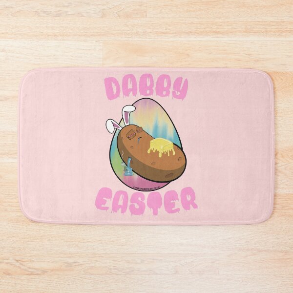 Item preview, Dabby Easter-Funny Stoner Cartoon-Baked Potato Doing Dabs from a Dab Rig-Tie Dye Easter Egg designed and sold by YomeHayin.