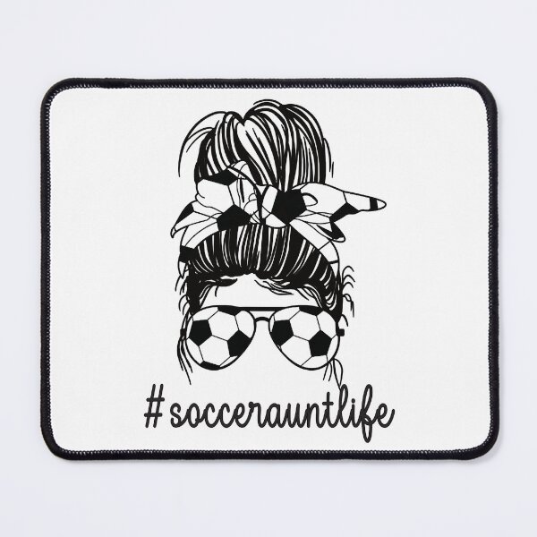 Item preview, Soccer Aunt Life Messy Bun Proud Soccer Auntie designed and sold by tamara-art.