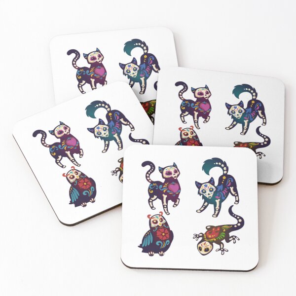 Item preview, Day of the dead with animals skeletons designed and sold by Ssirshop.