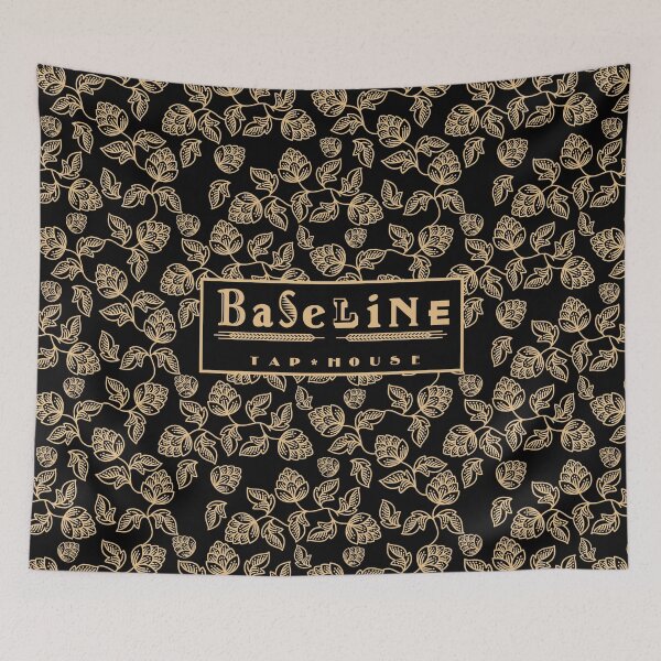 Item preview, Baseline Tap House Hops Pattern designed and sold by FandomTrading.