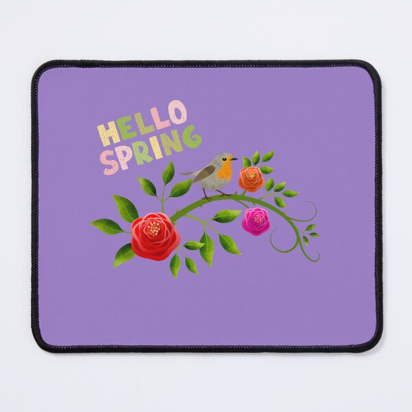 Item preview, Hello April Month ~ Cute, Hello Spring Floral & Bird Design For Spring Borns /Floral Enthusiasts/bird lovers and Nature Lovers designed and sold by haRexia.