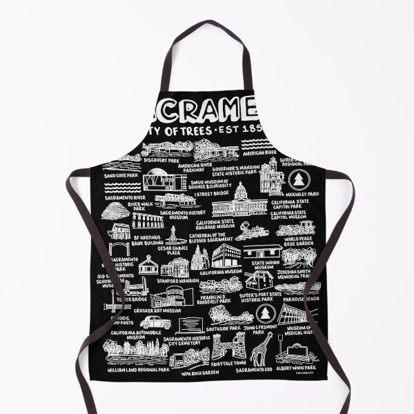 Item preview, Sacramento Map designed and sold by fiberandgloss.