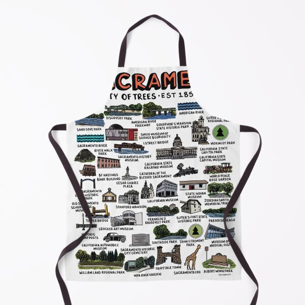 Item preview, Sacramento Map designed and sold by fiberandgloss.