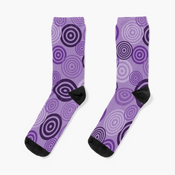 65 MCMLXV Cosplay Purple Bullseye Target Practice Pattern Socks