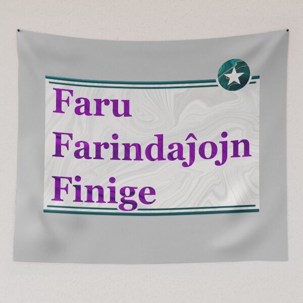 Item preview, Faru Farindaĵojn Finige designed and sold by Zebastjan Johanzen.