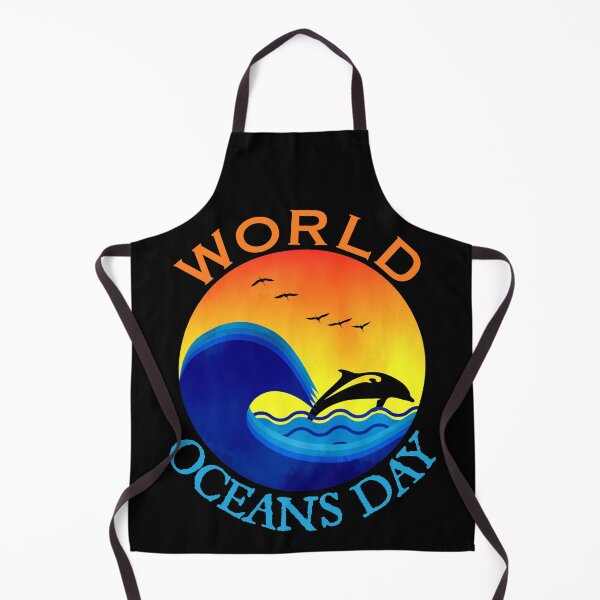 Item preview, Sunset Wave and Dolphin, World Oceans Day designed and sold by ACC .