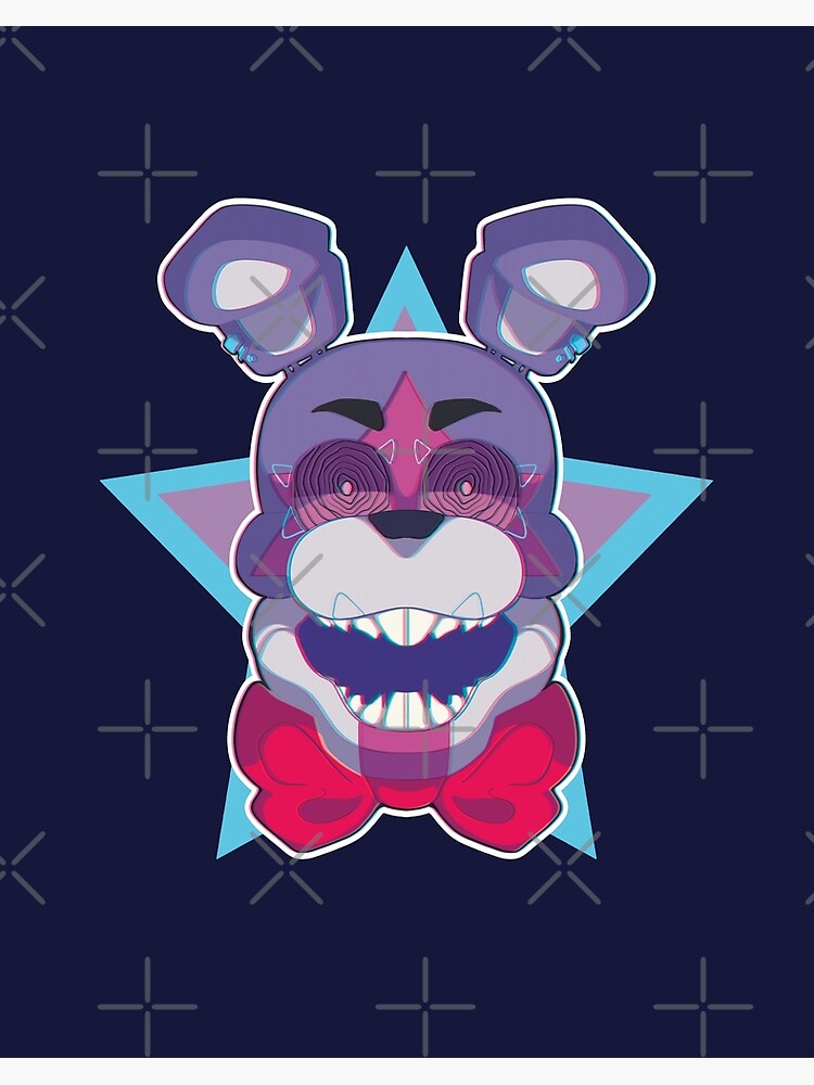 Glamrock Bonnie- Security breach fnaf Art Board Print for Sale by Tooken