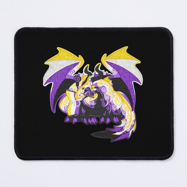 Item preview, Dragon de fierté non-binaire . classique designed and sold by feyhnvfeijoo.