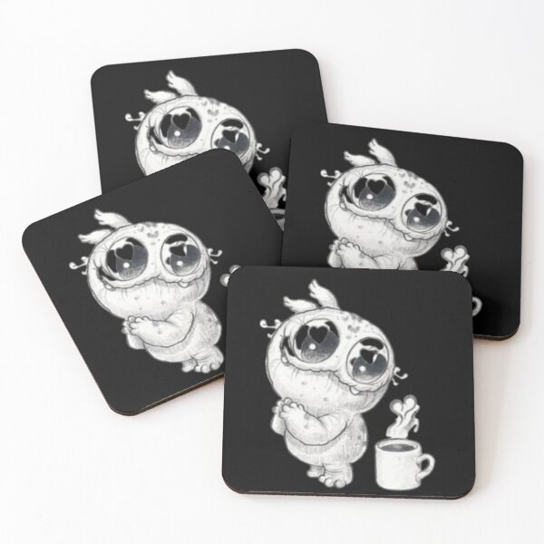 Item preview, Cute little coffee monster illustration  designed and sold by Bkstores.