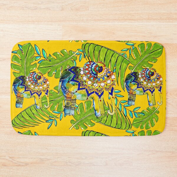Item preview, Elephant in the jungle, yellow designed and sold by Design-Arte.