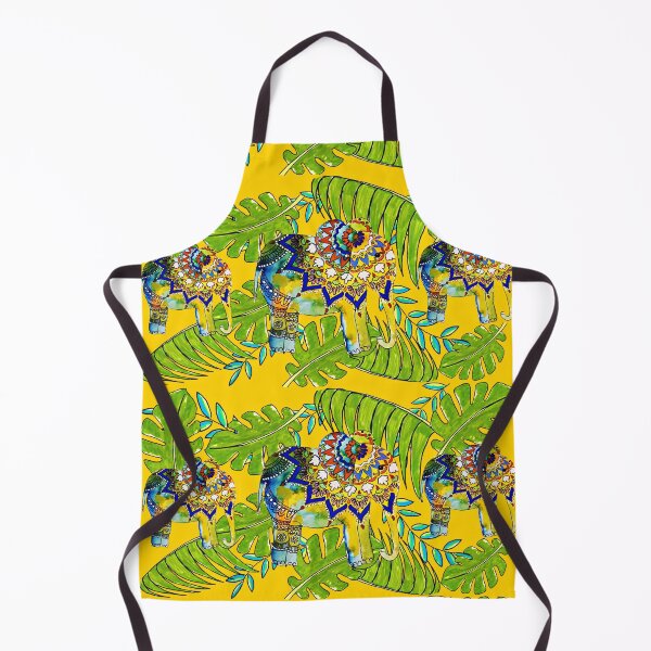 Item preview, Elephant in the jungle, yellow designed and sold by Design-Arte.