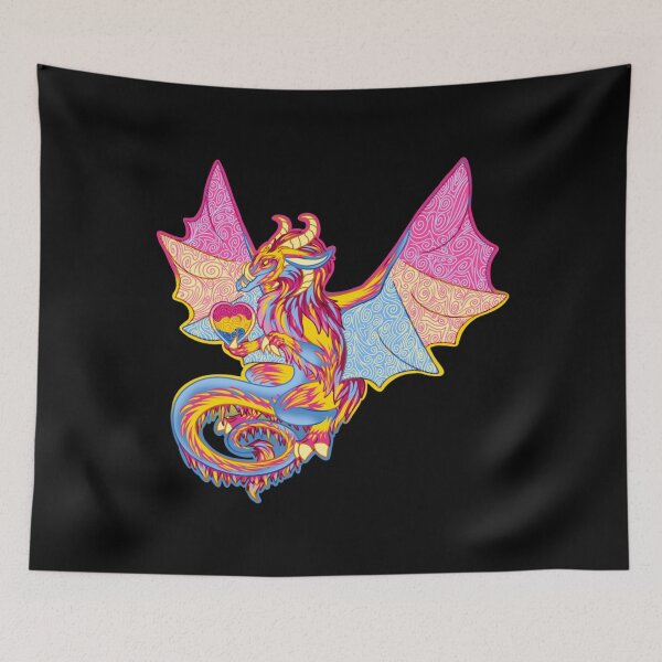 Item preview, Dragon de fierté pansexuelle . classique designed and sold by feyhnvfeijoo.