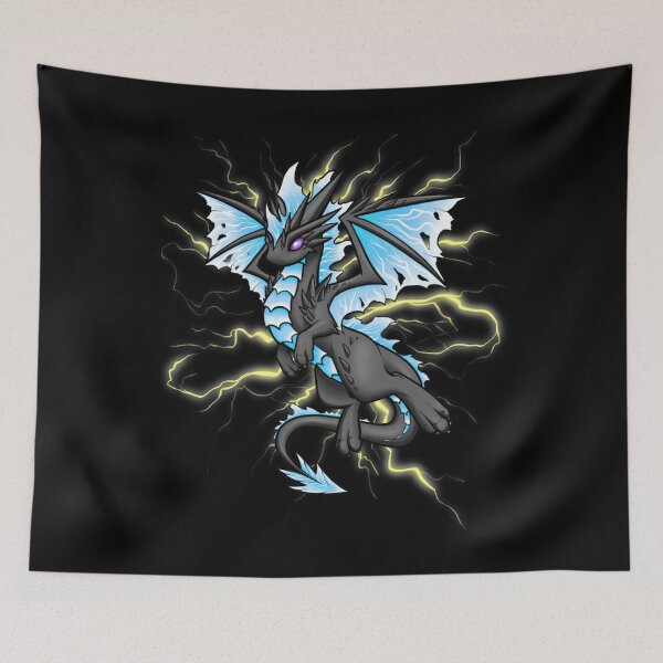 Aperçu de l'œuvre Dragon de foudre bleu. classique créée et vendue par feyhnvfeijoo.