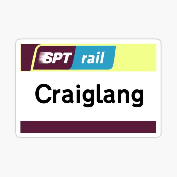 Craiglang Station Sign Sticker