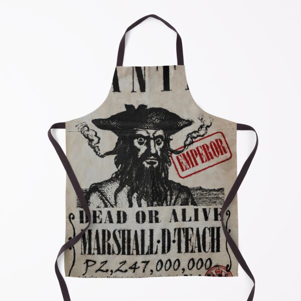 Item preview, Blackbeard Wanted Poster - One Piece Marshall D Teach Real Life Wanted Poster designed and sold by ZenitsUvU.