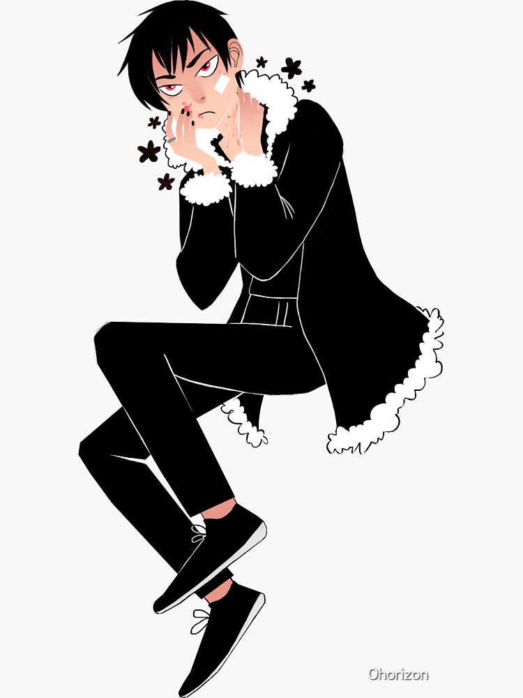 Aperçu 3 sur 3. Sticker avec l'œuvre Izaya Orihara créée et vendue par 0horizon.