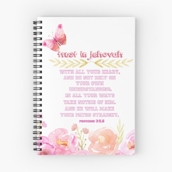 Item preview, Proverbs 3:5,6 Spiral Notebook designed and sold by crafts-gift.
