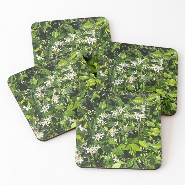 Item preview, Green Leaves with White Jasmine Flowers designed and sold by iCharlotteShop.