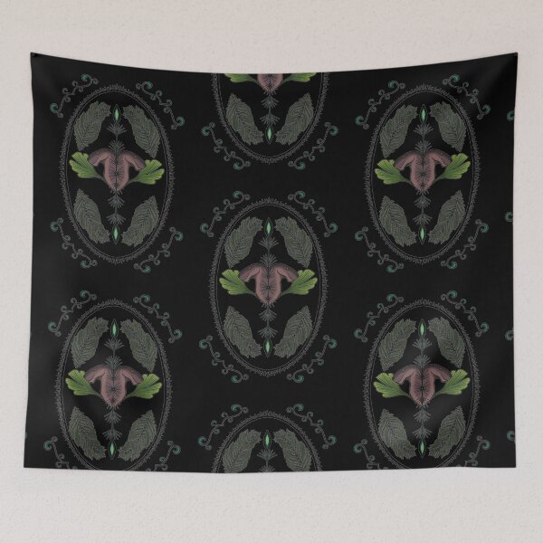 Item preview, Inostrancevia illustration black background designed and sold by synapsid.