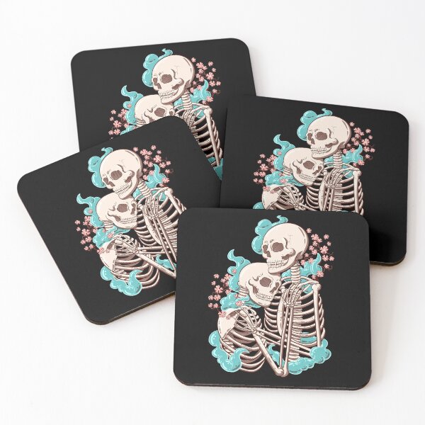 Item preview, Eternal lovers skeleton Skull goth dead lovers designed and sold by Lambo-Designs.
