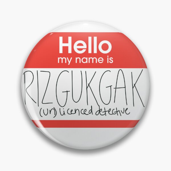 Item preview, Hello, my name is Riz Gukgak (un) licenced detective designed and sold by TZGSArt.