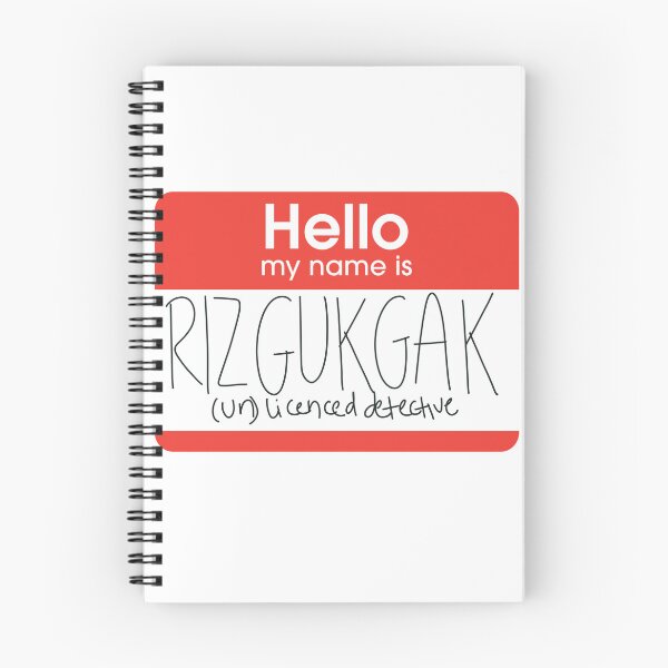 Item preview, Hello, my name is Riz Gukgak (un) licenced detective designed and sold by TZGSArt.