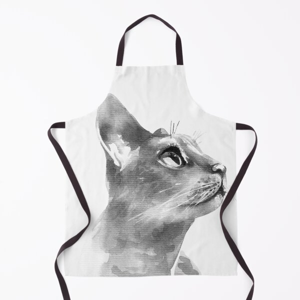 Item preview, Black and white cat by ink and watercolor designed and sold by deepakrode7.