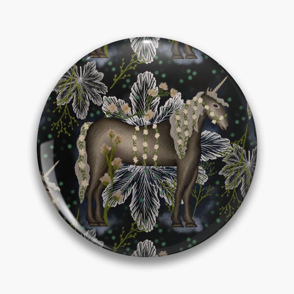 Item preview, The Unicorn (on black ground) designed and sold by AmberAzbell.