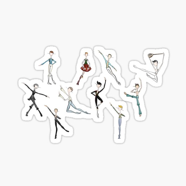 Manly Ballet Stickers Sticker