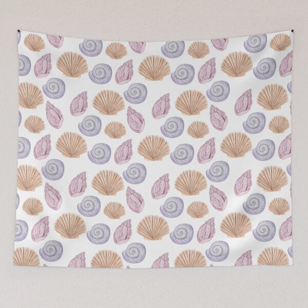 Item preview, Colorful Beach Sea Seashells designed and sold by elleinadesigns.