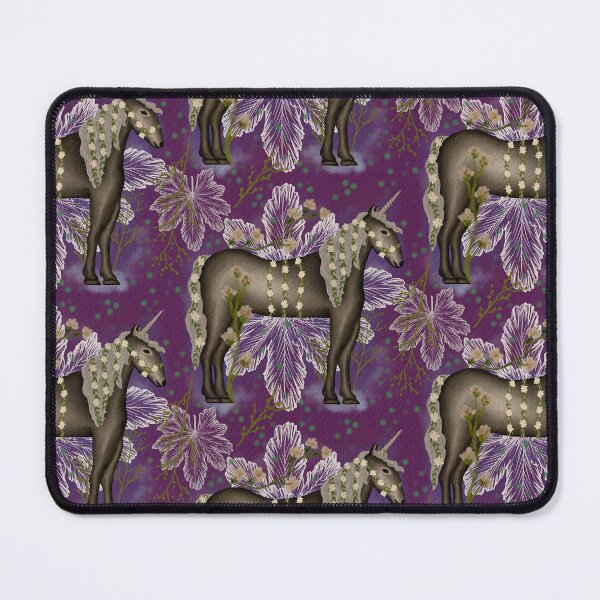 Item preview, The Unicorn (on purple ground) designed and sold by AmberAzbell.