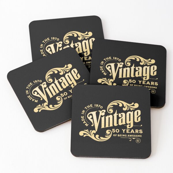 Item preview, Vintage 1970 50 Years Old 50th Birthday Retro Gift designed and sold by david parry.