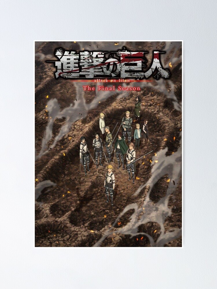 Attack On Titan Season 4 Part 3 Poster High Resolution Poster For Sale By Zidaneaz Redbubble
