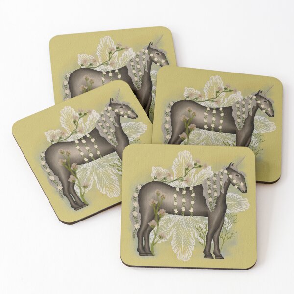 Item preview, The Unicorn (on yellow ground) designed and sold by AmberAzbell.