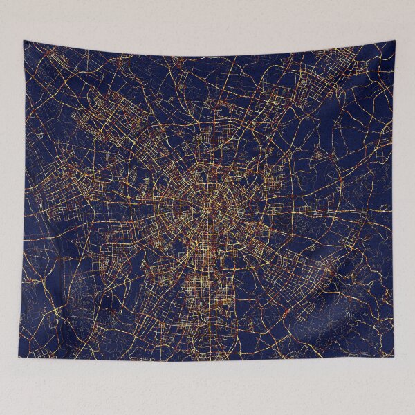 Item preview, Chengdu, Sichuan, China Map  - City At Night designed and sold by deMAP.