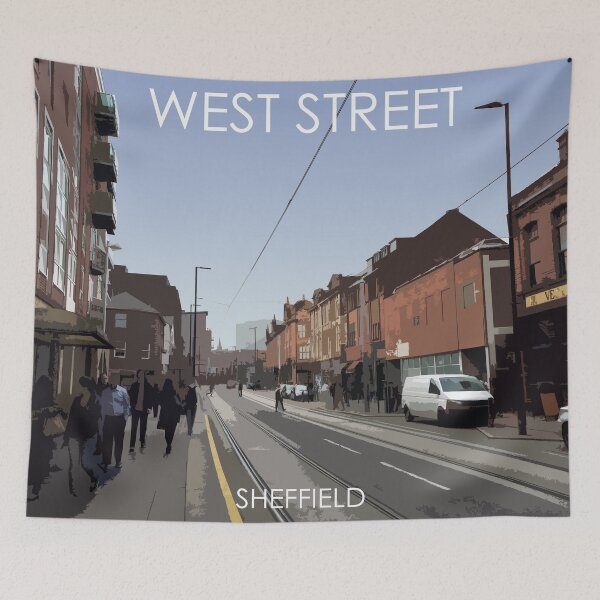 Item preview, West Street, Sheffield designed and sold by summattodraw.