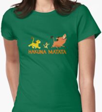 Hakuna Matata Tailliertes T-Shirt für Frauen