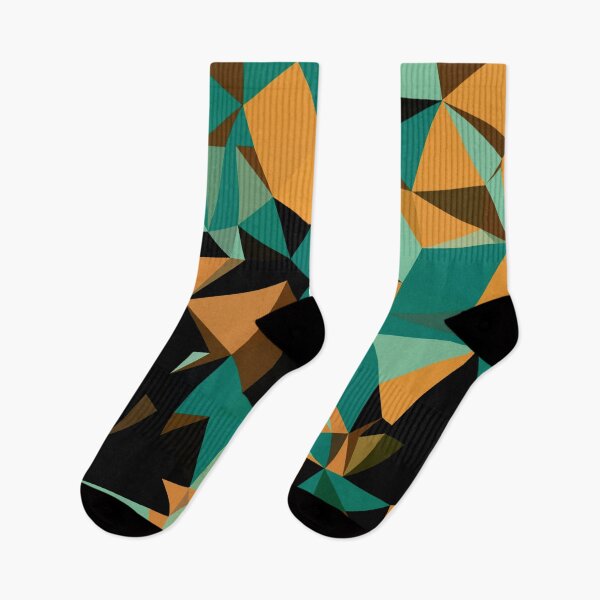 Item preview, Green, Tan, Brown and Black Geo Print designed and sold by BigTexFunkadelic.