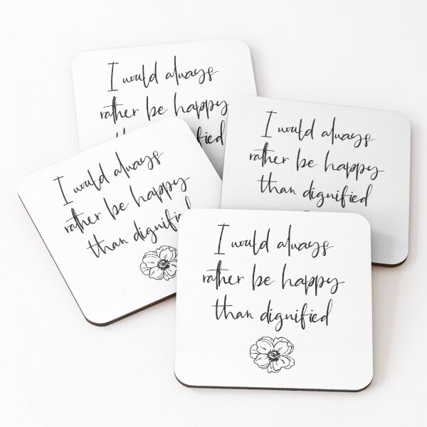 Item preview, I Would Always Rather Be Happy Than Dignified - Jane Eyre   designed and sold by shmodev.