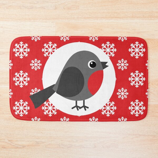 Item preview, Christmas / Winter Robin Snowflakes Red designed and sold by BirdAtWork.