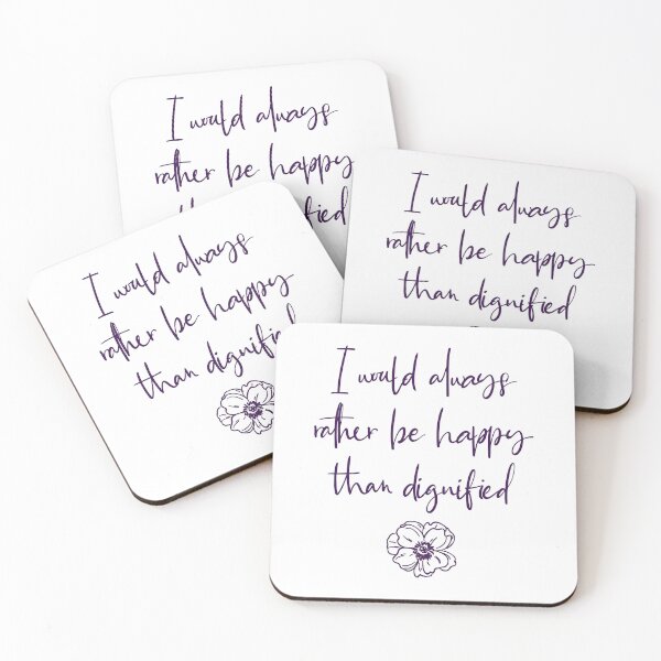 Item preview, I Would Always Rather Be Happy Than Dignified - Jane Eyre   designed and sold by shmodev.