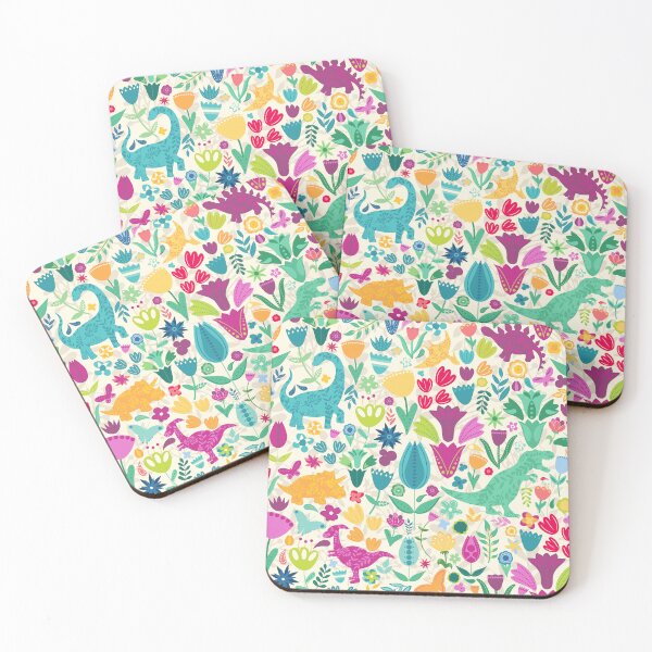 Item preview, Maximum Folk Dinosaur Floral Pattern light designed and sold by SamAnnDesigns.