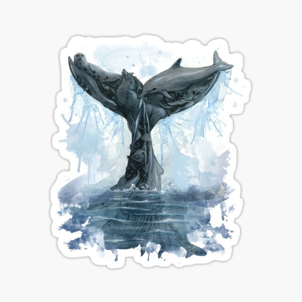 Whale Tail Sticker