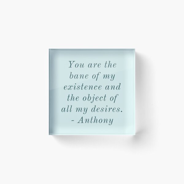 Aperçu de l'œuvre Tu es le fléau de mon existence et l'objet de tous mes désirs. - Antoine créée et vendue par Laura_S _13.